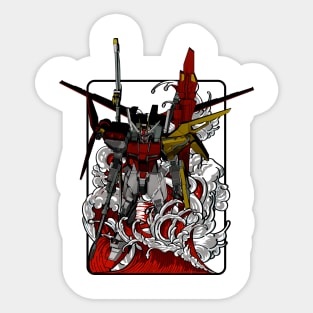 Red Aile Strike Sticker